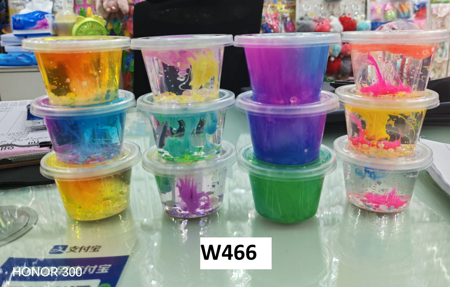W466 - SLIME IN CONTAINER 4 STYLES MIX