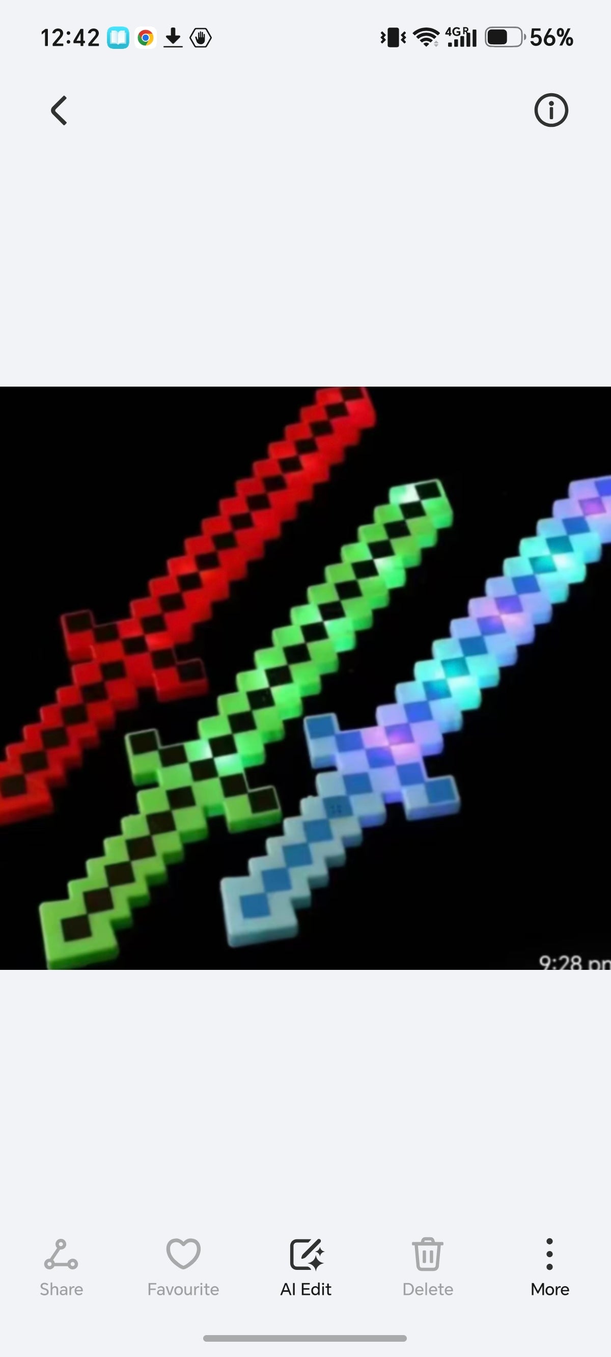 E184-Minecraft Sword light
