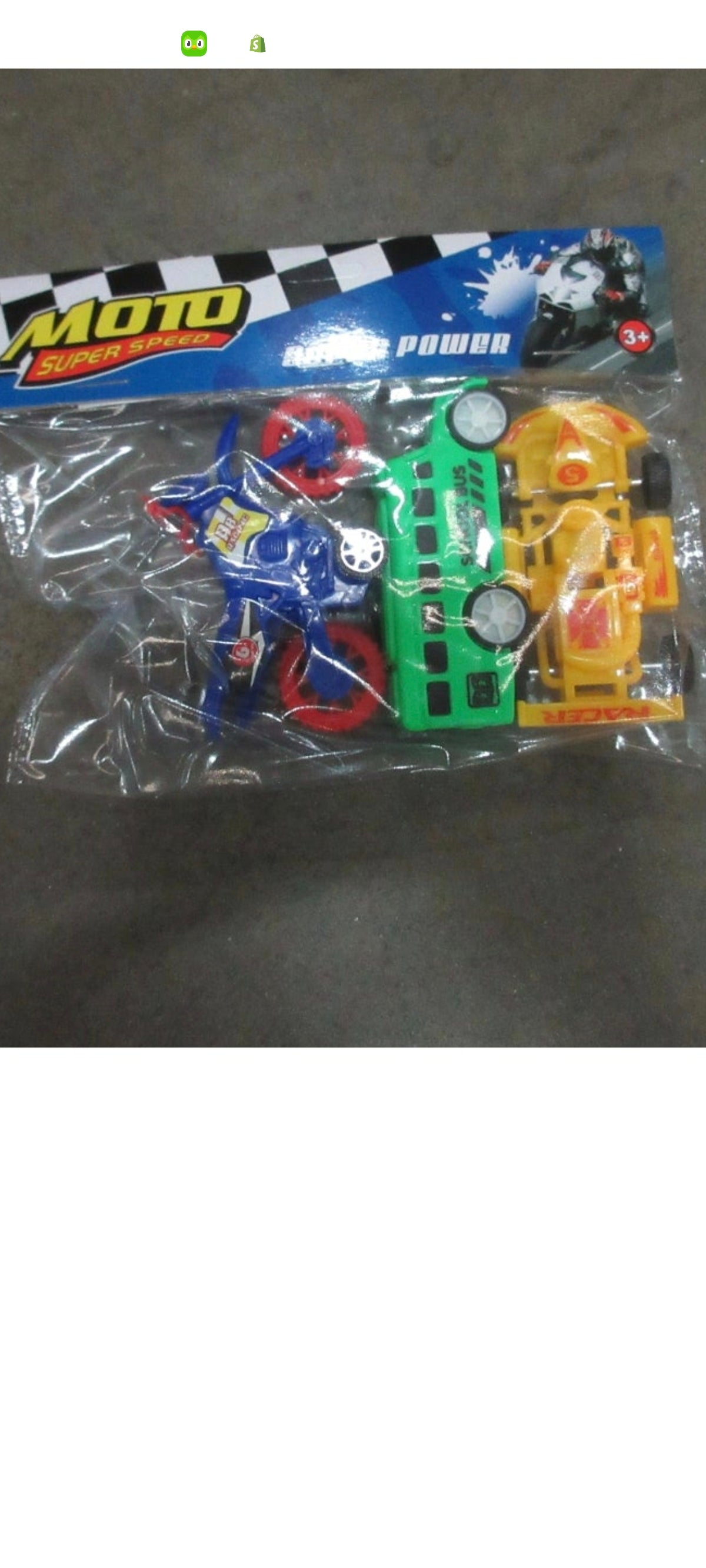 E271- 3Pc Bike/Bus/Car Set