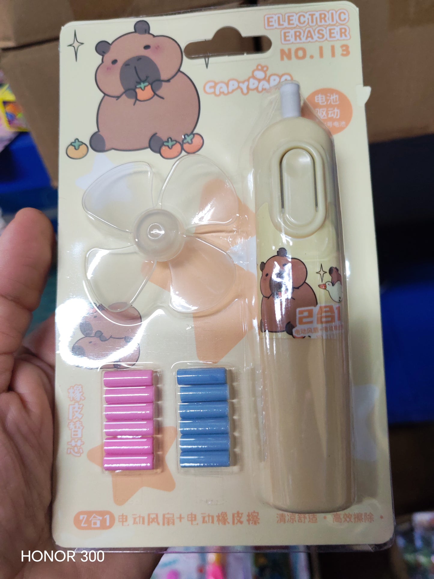 W165 - FAN ERASER KAPIBARA