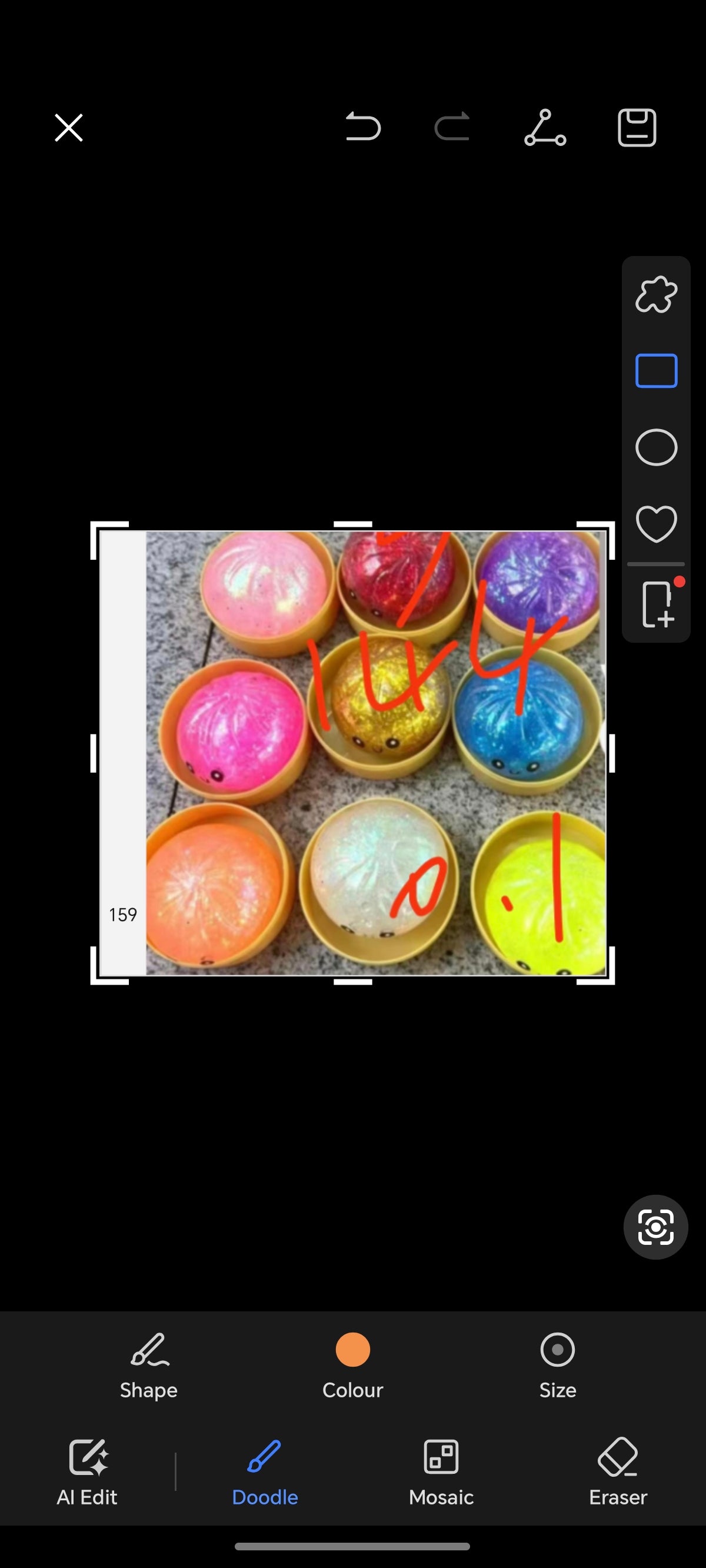 E250-Bright Gel Dumplings Squishy