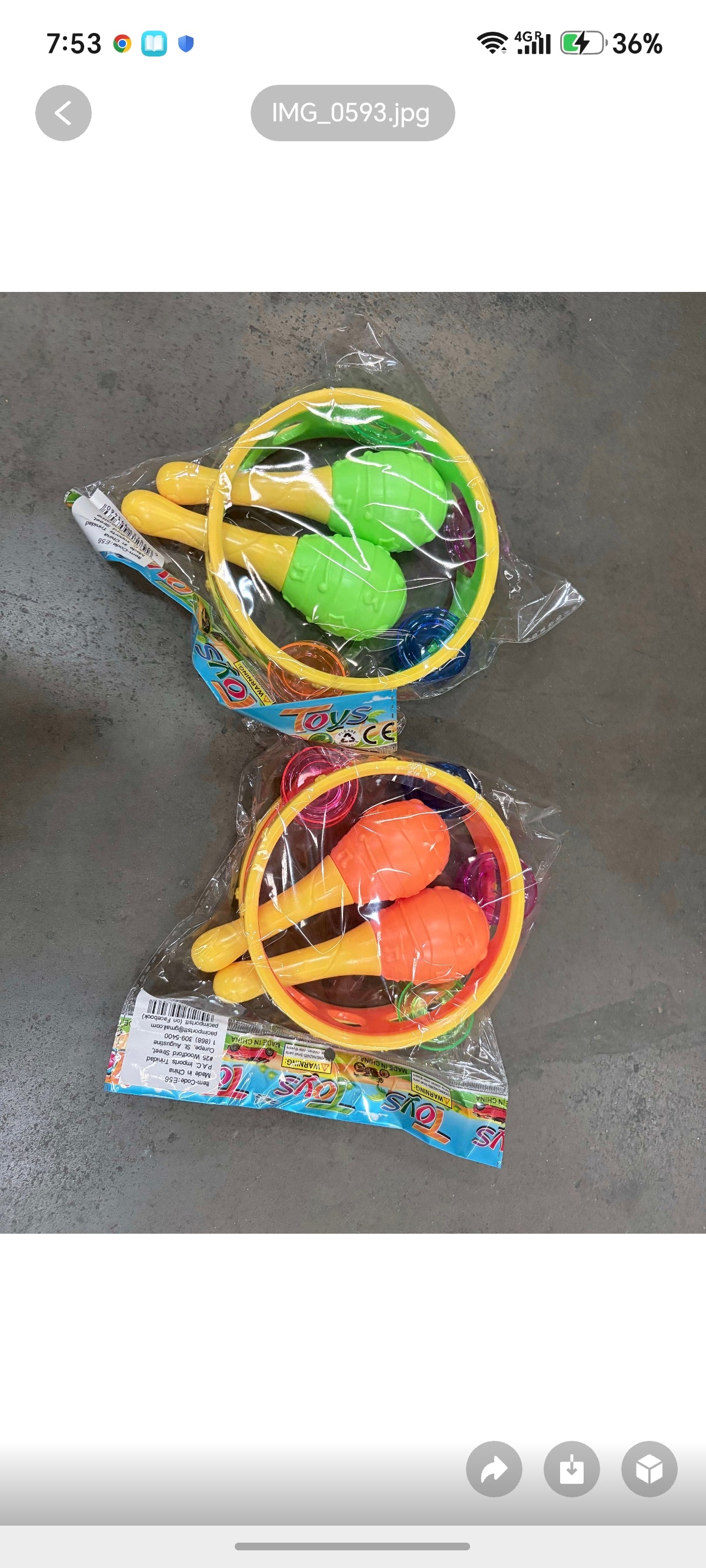 E56- Tambourine and Maracas Set(1pc)