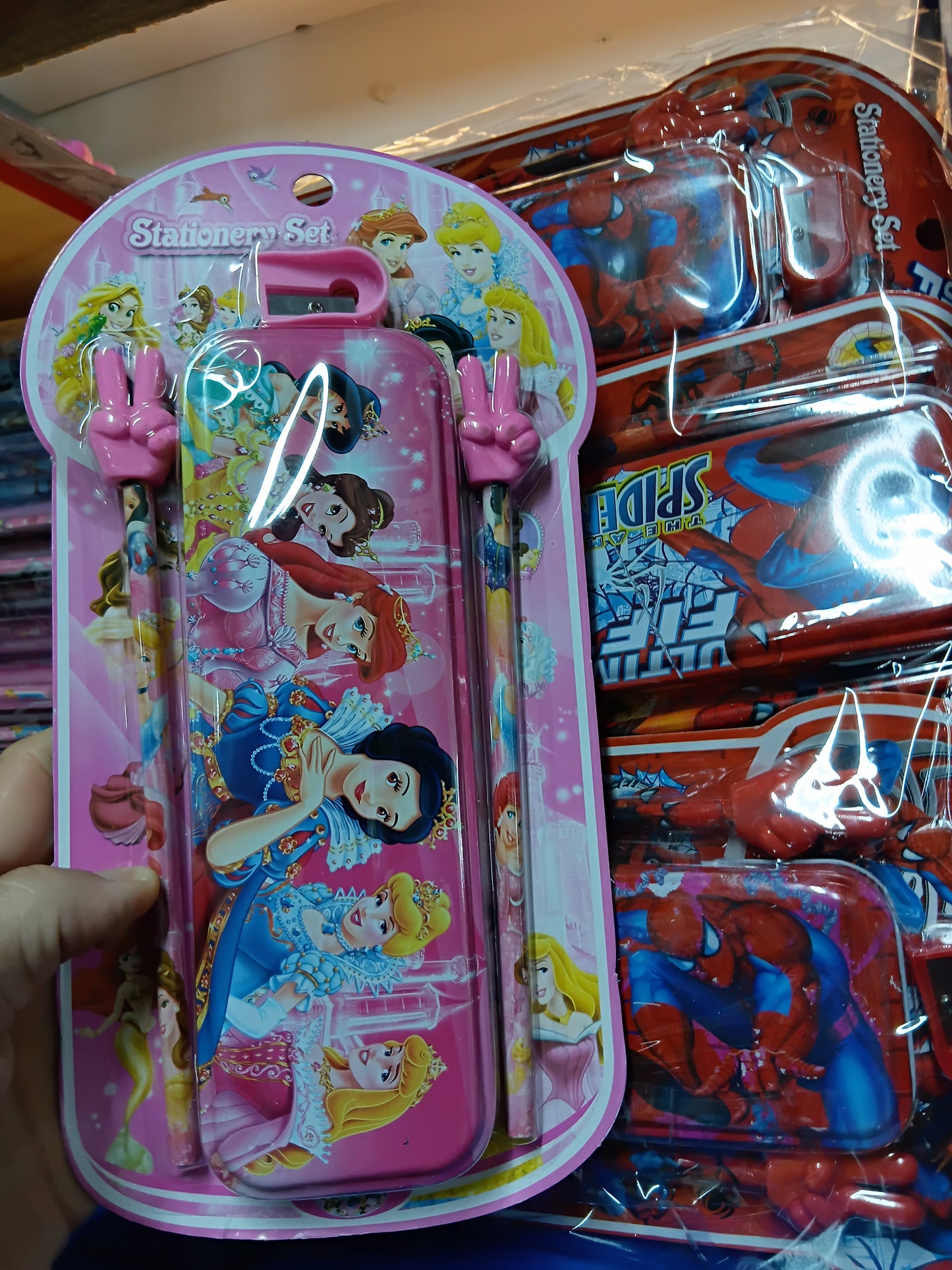 METAL PENCILCASE SET ( 19X10CM) GIRL