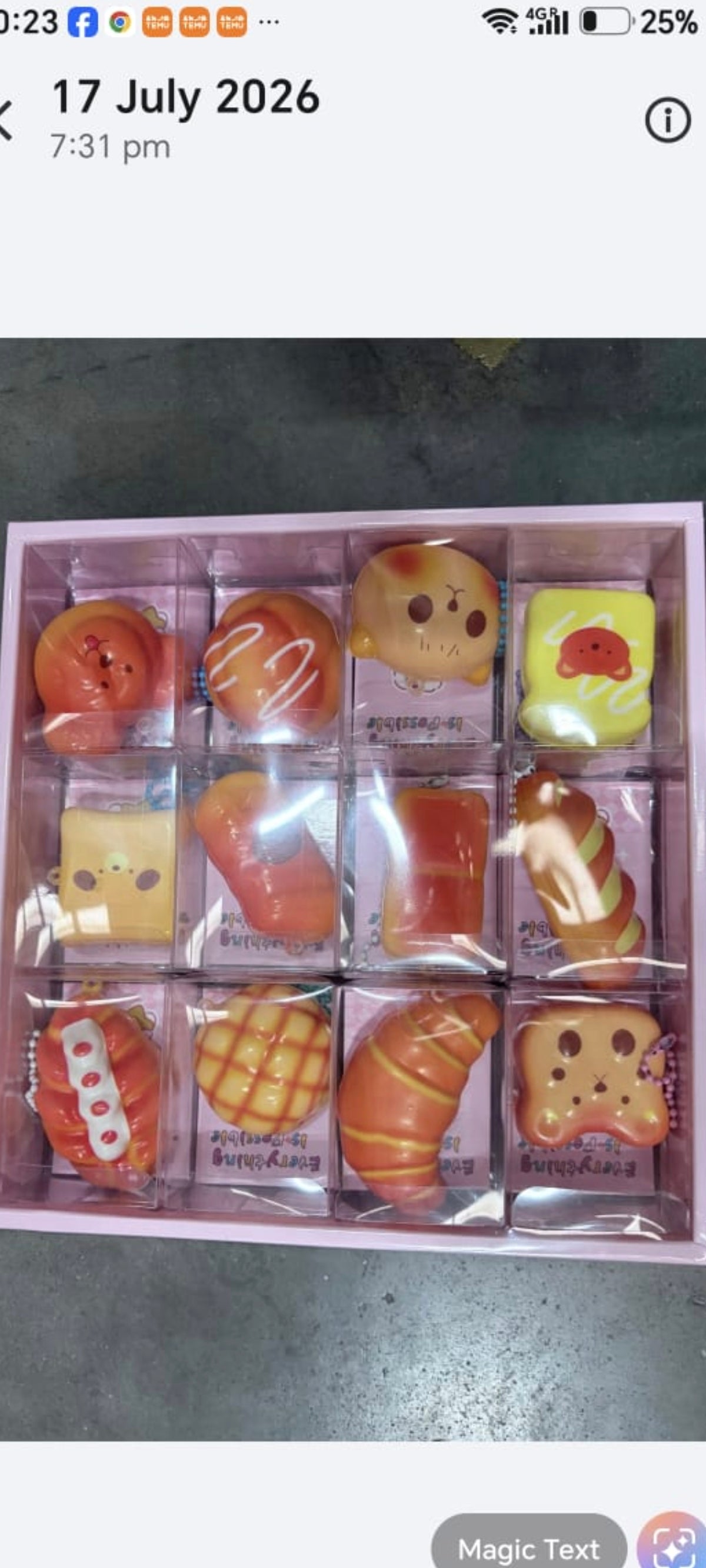 E164-1 - Pastry/Bread Keychain Squishy