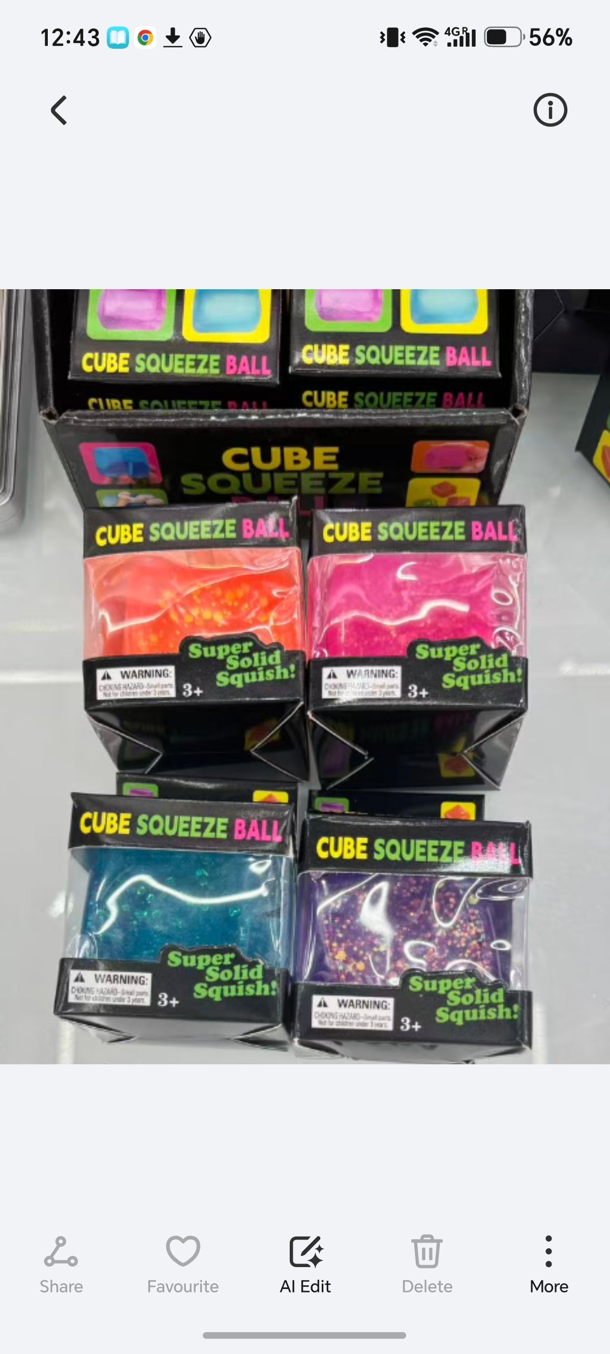 E205- Glitter cube