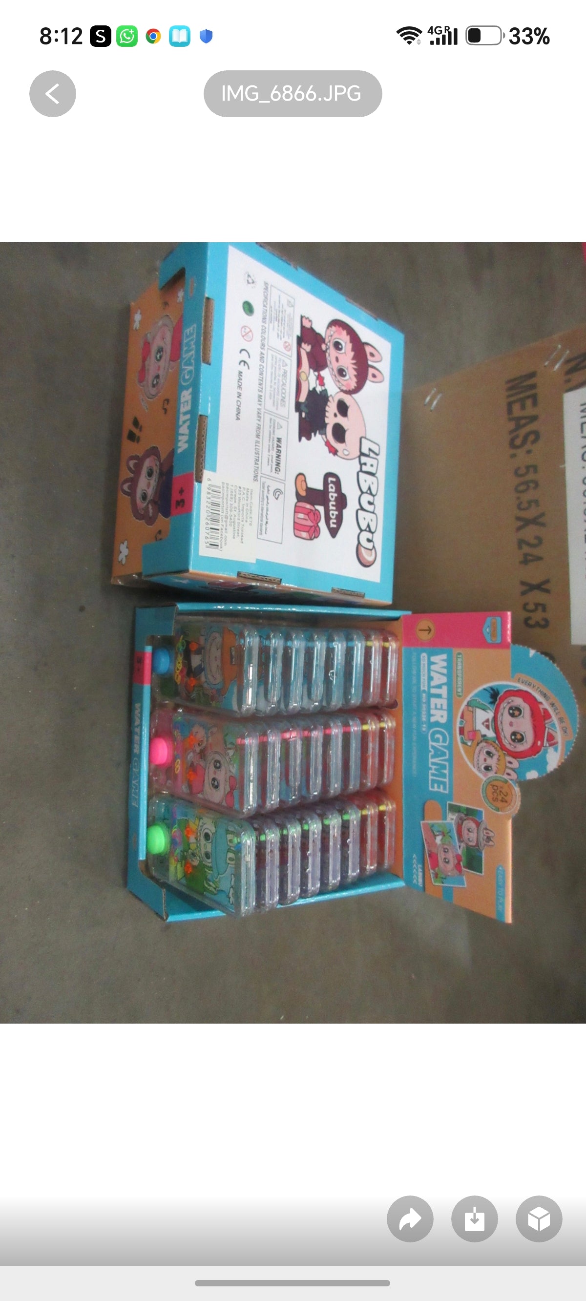 E76-Labubu Water Game(24PCs box$168)