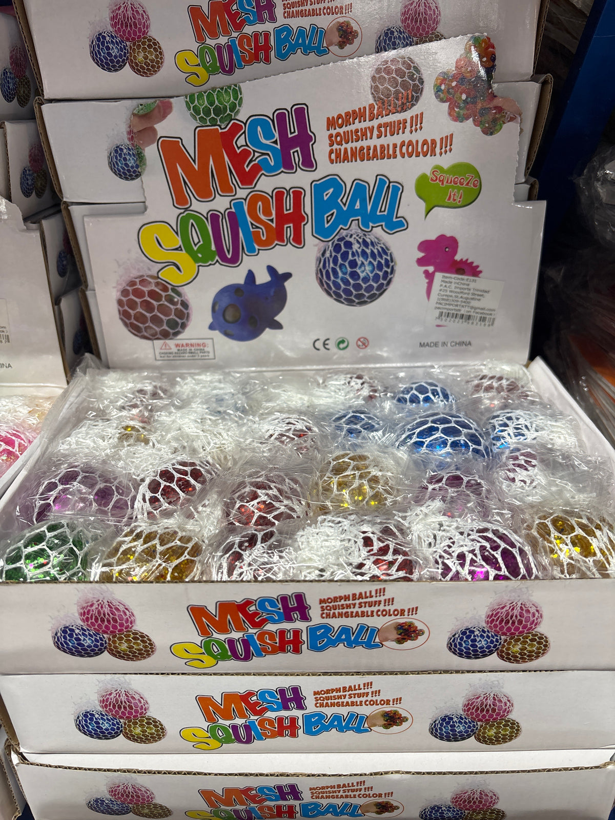 E131-Small Glitter Mesh Ball(24PCs box$120 )