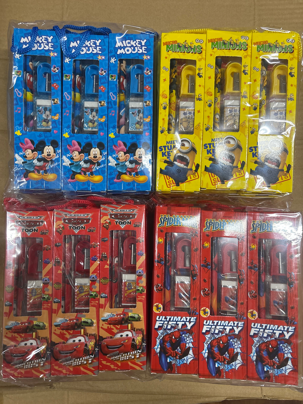 E65- Boys Cartoon Stationary set box(1pc)