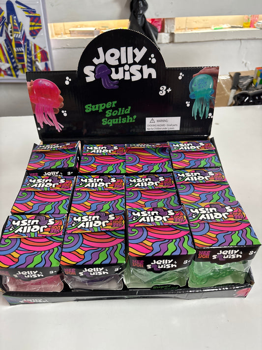 E195- Glitter Jellyfish Squishy (12PCs box $240)