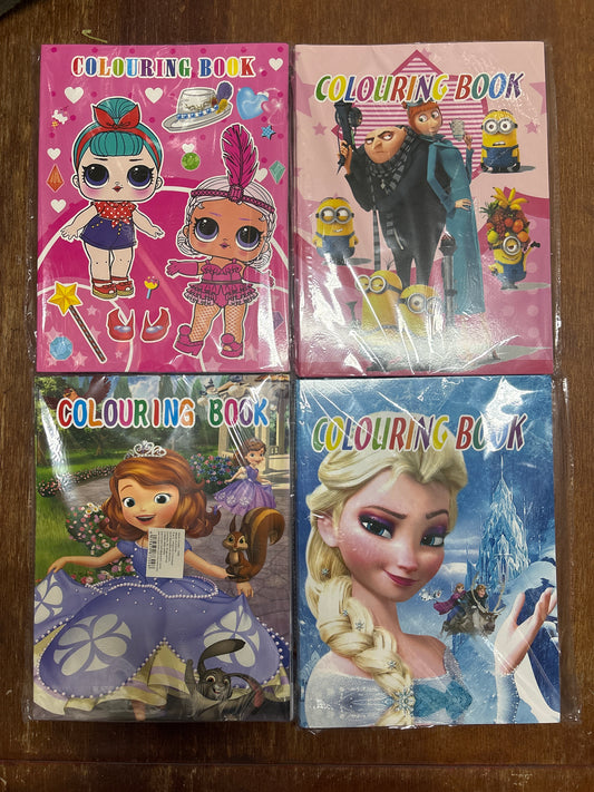 F09- Girls Disney Colouring Book with Stickers