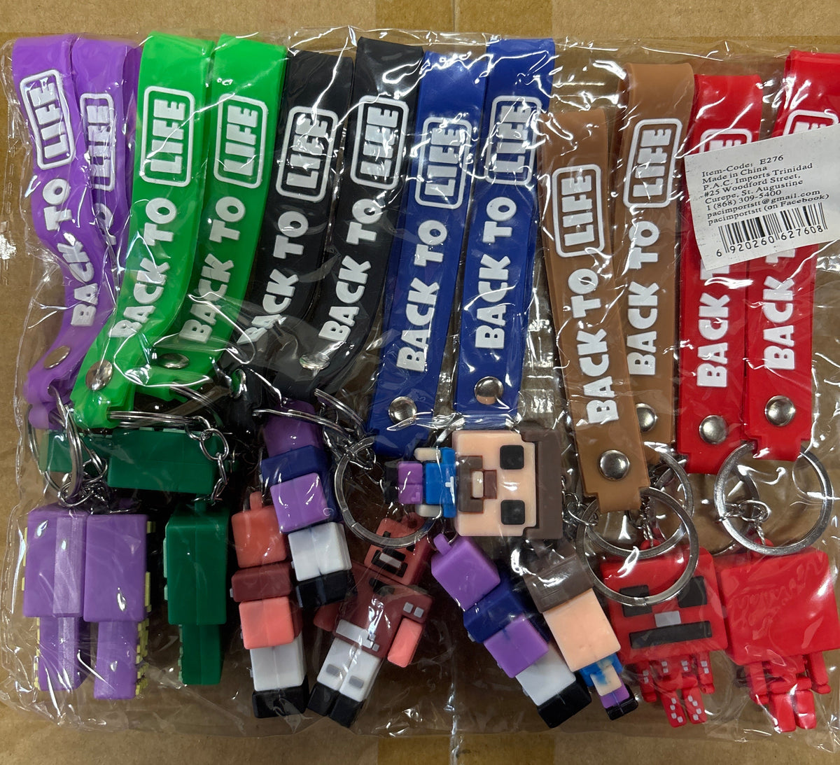 E276- Minecraft Keychain