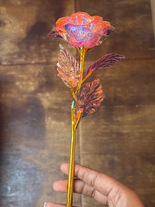 E124-Plastic Crystal Roses