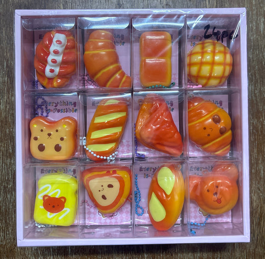 E164-1 - Pastry/Bread Keychain Squishy(24pcsbox$240)