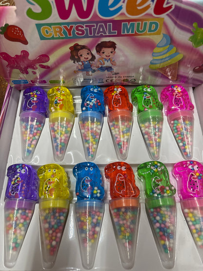 E232- Ice Cream Dino Slime(12PCs box$60)