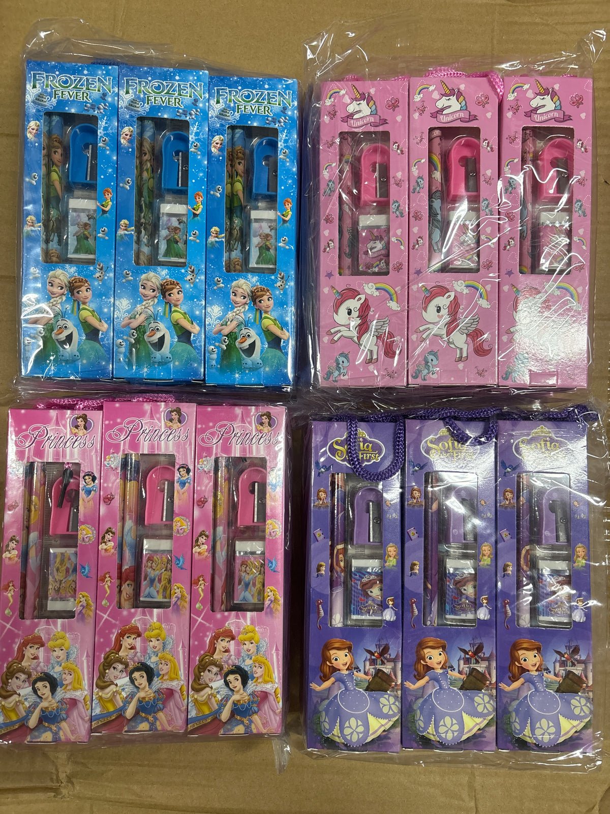 E65- Girls Cartoon Stationary set box(1pc)