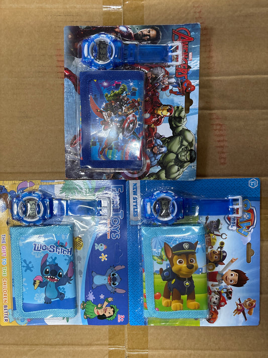 E308- Boys Disney Watch/Wallet Set