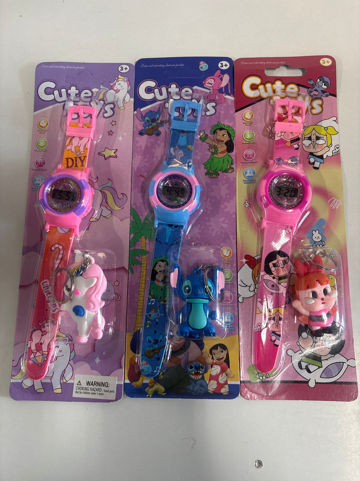 E62- Girls Disney Watch Keychain