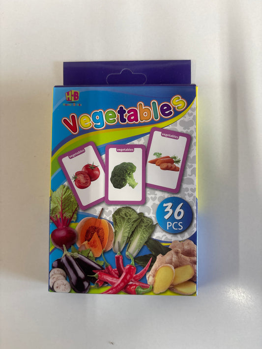FLASH CARDS VEGETABLES 36pcs