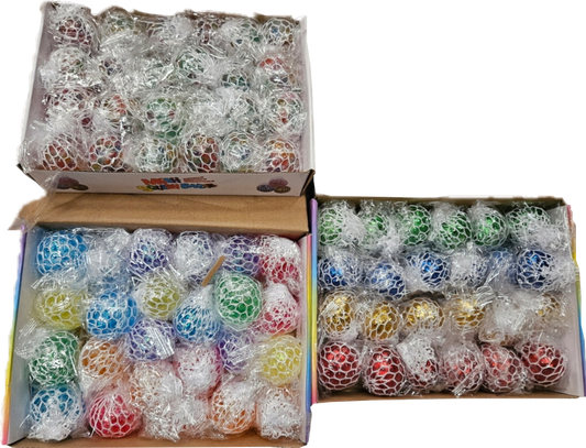 W488 - MESH BALL 4.5CM 3 COLOUR MIX