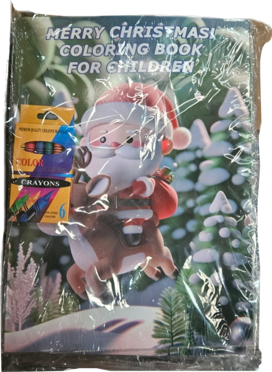 W150 - CHRISTMAS COLORING BOOK (20.7X8.5CM)