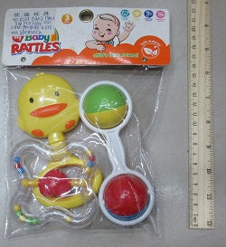 VD56 - 3PC BABY RATTLE SET