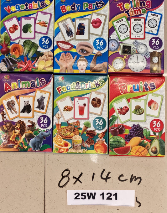 W121 - FLASH CARDS (8X14CM)