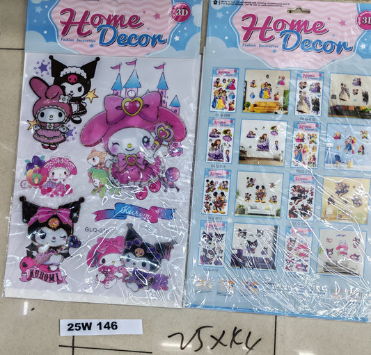 W146 - 3D DISNEY STICKER (25X44CM)
