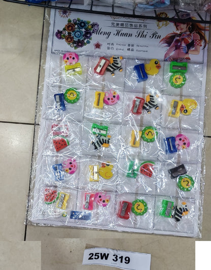 W319 - SHAPENER/EARSER 20PC