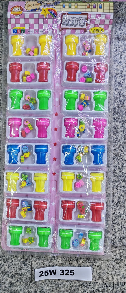 PARTY FAVOR - STAMP SET 16PC SET