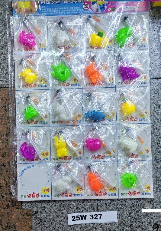 W327 - SQUISHY INJECTION TOY 20PCS
