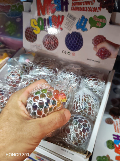 W487 - MESH BALL  COLOUR MIX LARGE