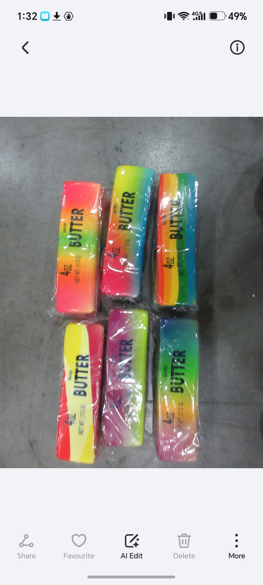 E207- Rainbow Butter Squishy(12PCs box $180)