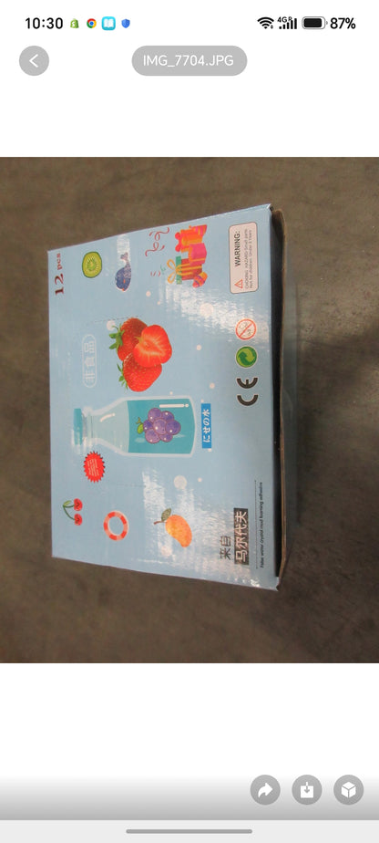 E134- KPop Slime bottle fruit scented(12box$60)