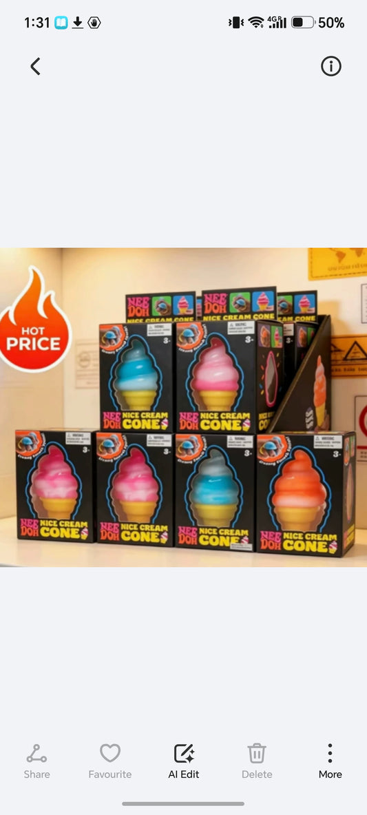 E148- Ice cream Squishy(12PCs box$180)