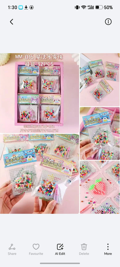 E119-Diy Bead Keychain Art(32PCs box$160)