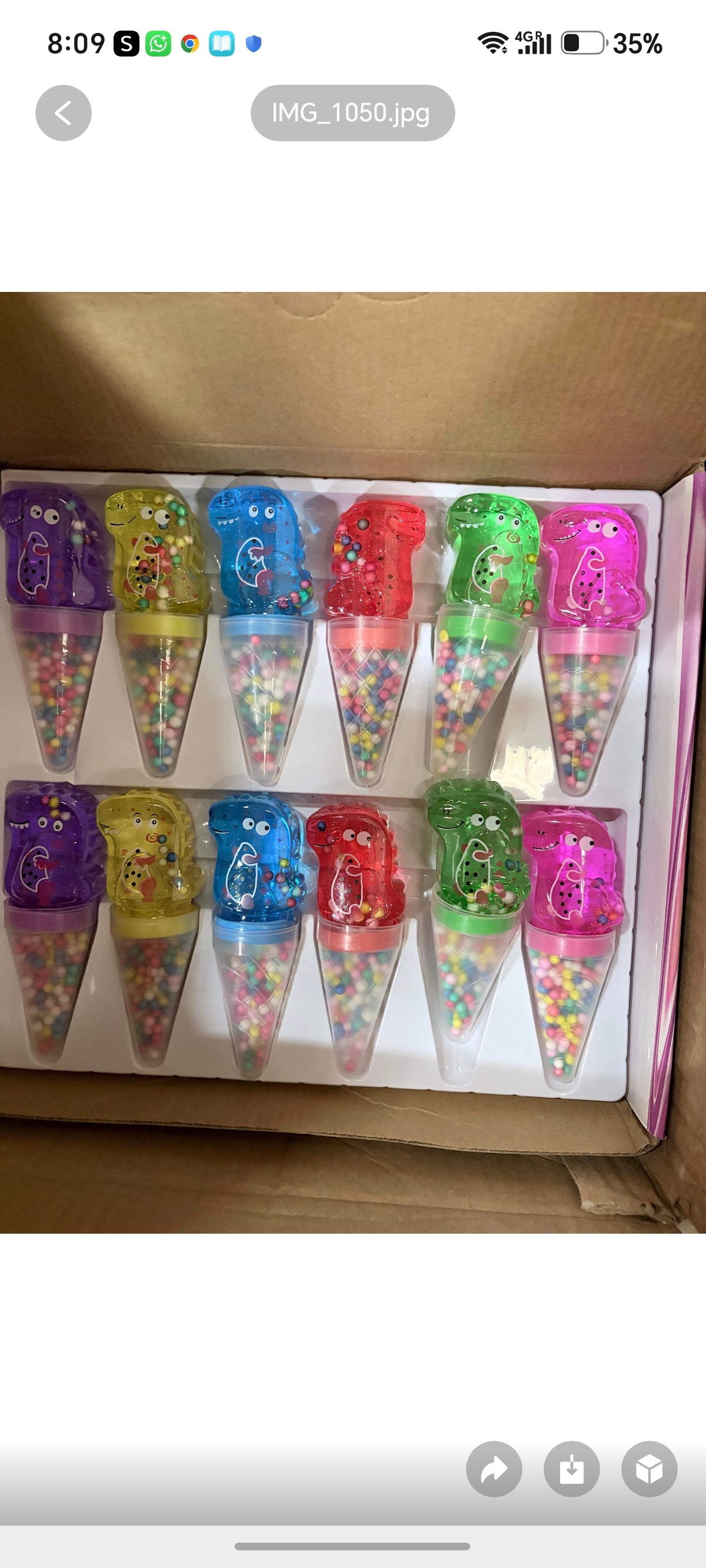 E232- Ice Cream Dino Slime(12PCs box$60)