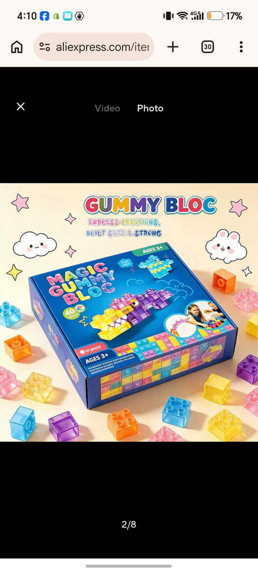 E185-1 - Gummy Blocks 20pc Set