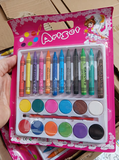 W167 - ART SET CRAYON AND PAINT