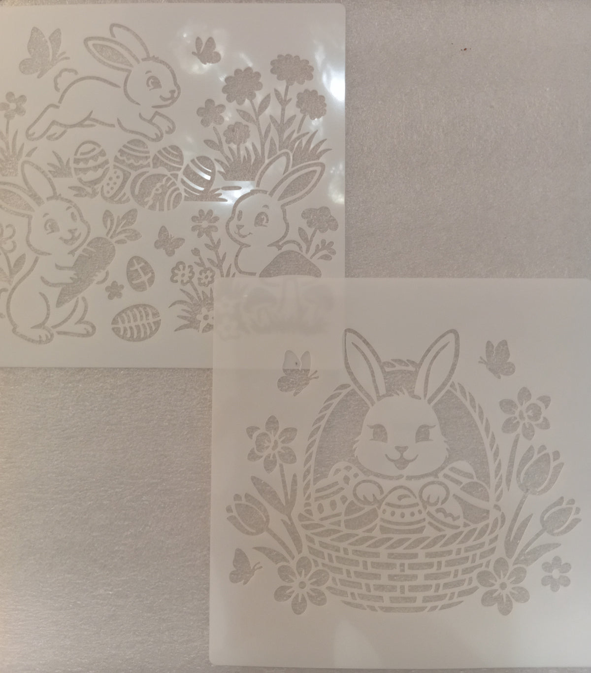 E319- 16PC EASTER STENCIL SET (LARGE 6X6IN)