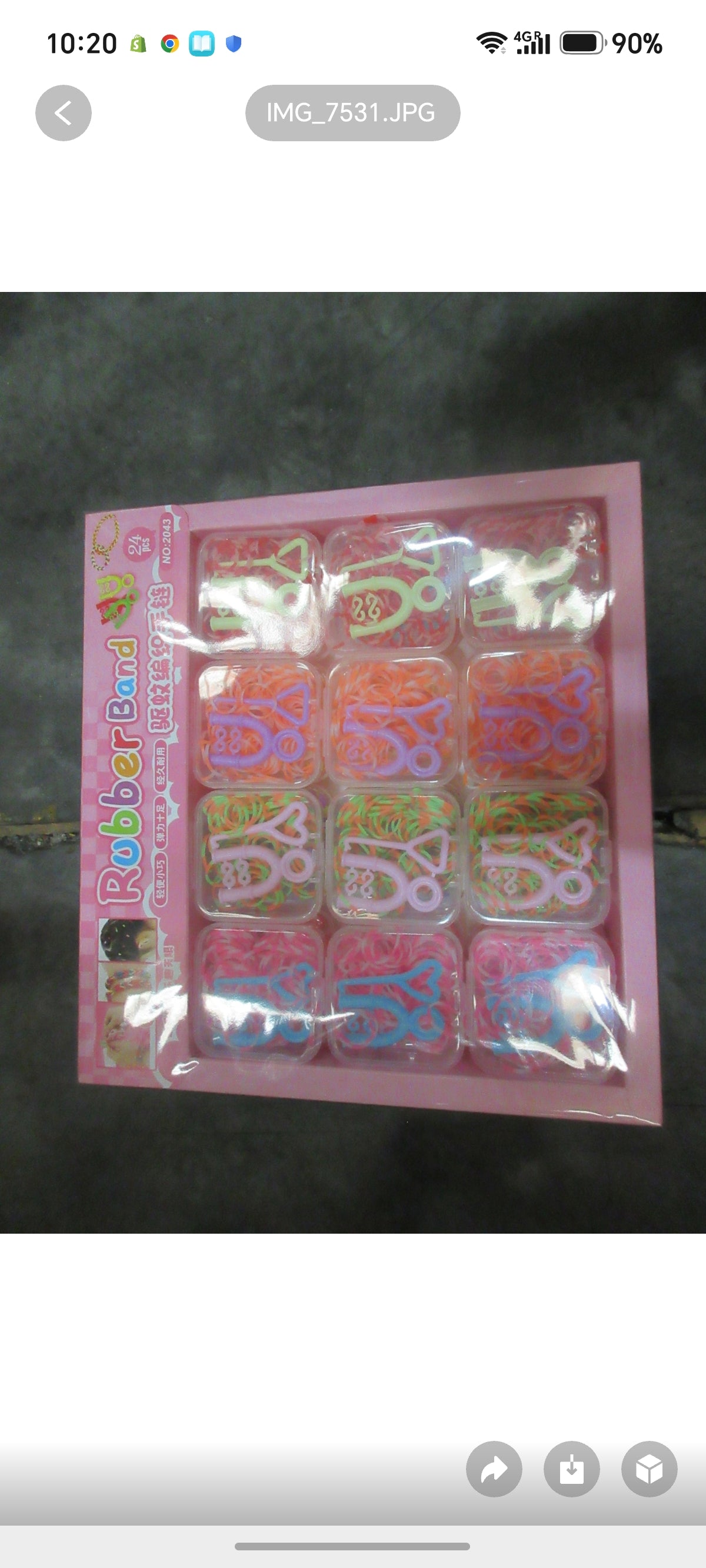 E96- Diy Rubber Jewelry Making(24PCs box$120)