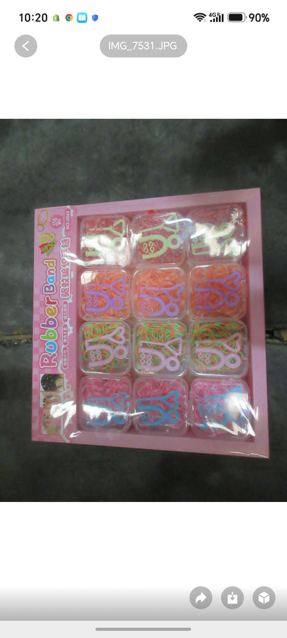 E96- Diy Rubber Jewelry Making(24PCs box$120)