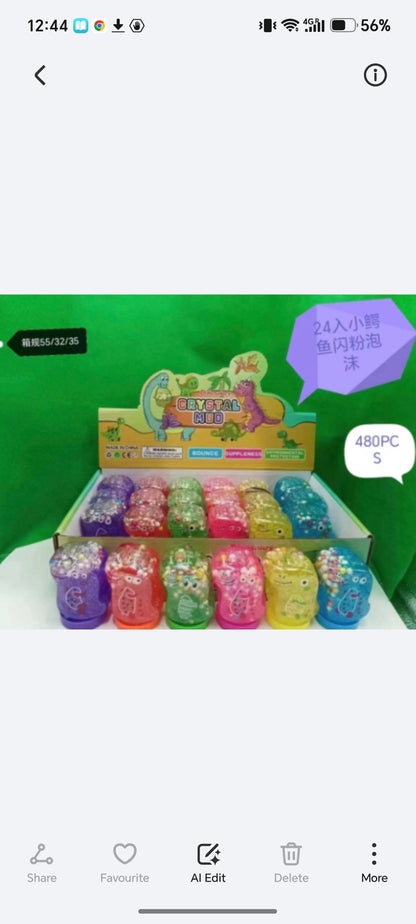 E231- Mini Dino Slime(24PCs box$72)