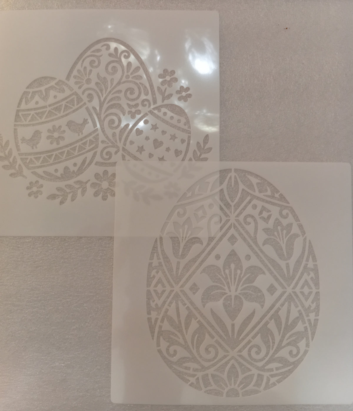 E319- 16PC EASTER STENCIL SET (LARGE 6X6IN)