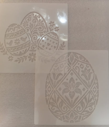 E319- 16PC EASTER STENCIL SET (LARGE 6X6IN)