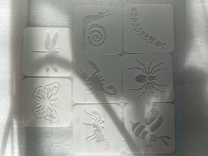 E321-20 PC INSECT STENCIL SET (SMALL 2.5X2.5IN)