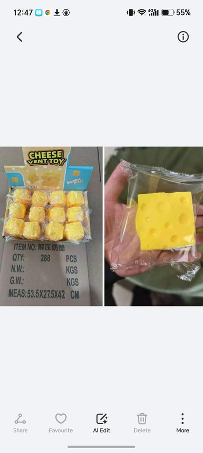 E285-Cheese Squishy