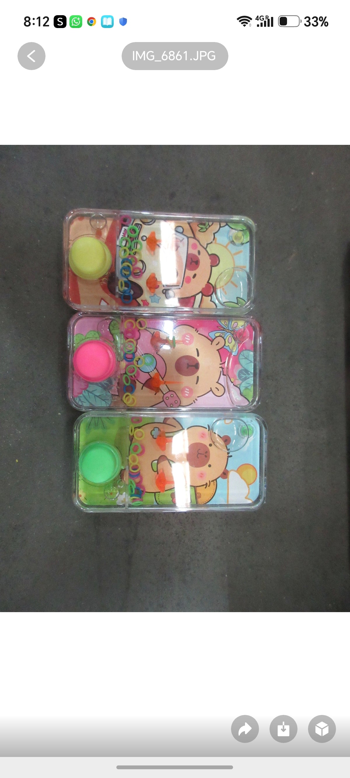 E75-Capybara Water Game( 24PCs box $168)