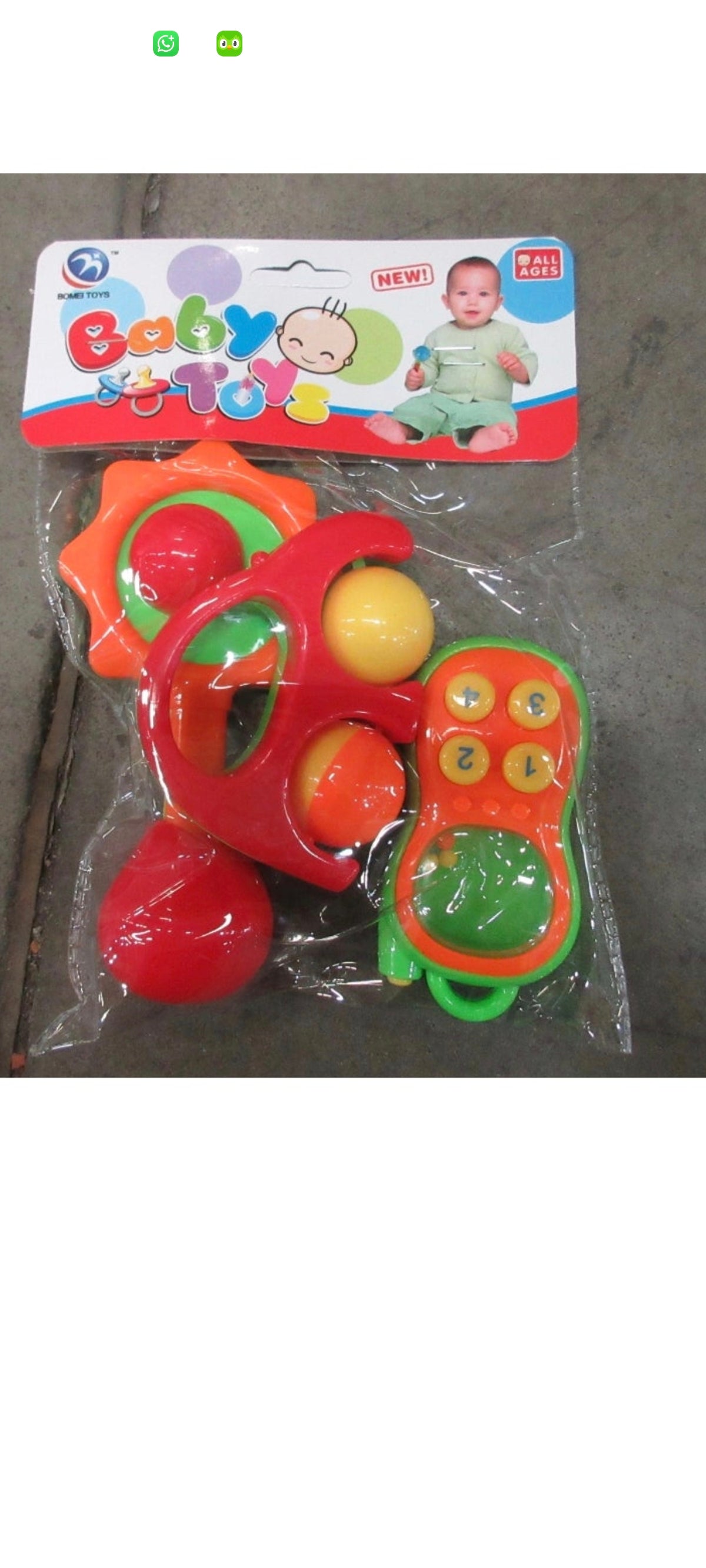 E266-3PCs Baby Rattle Set
