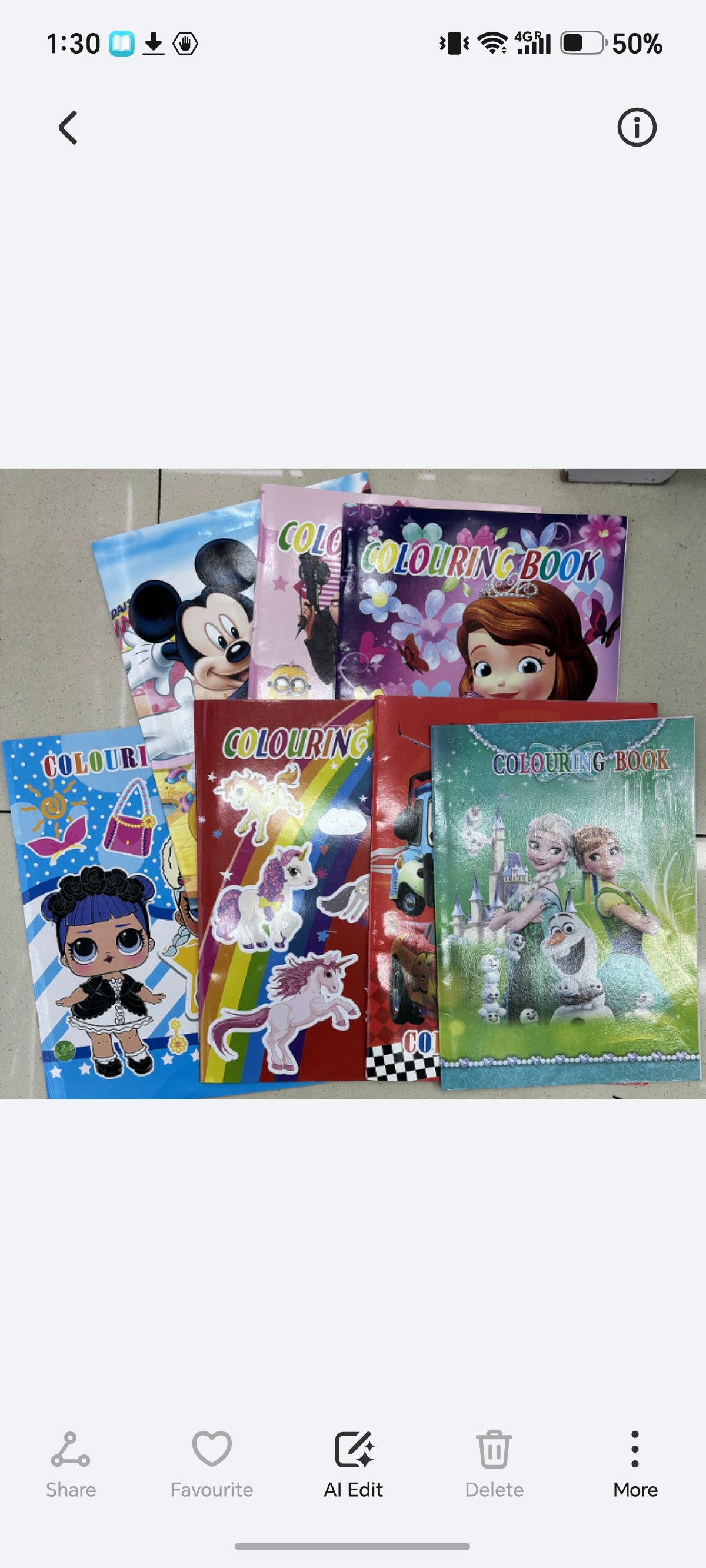 F09-Disney Colouring Book with Stickers