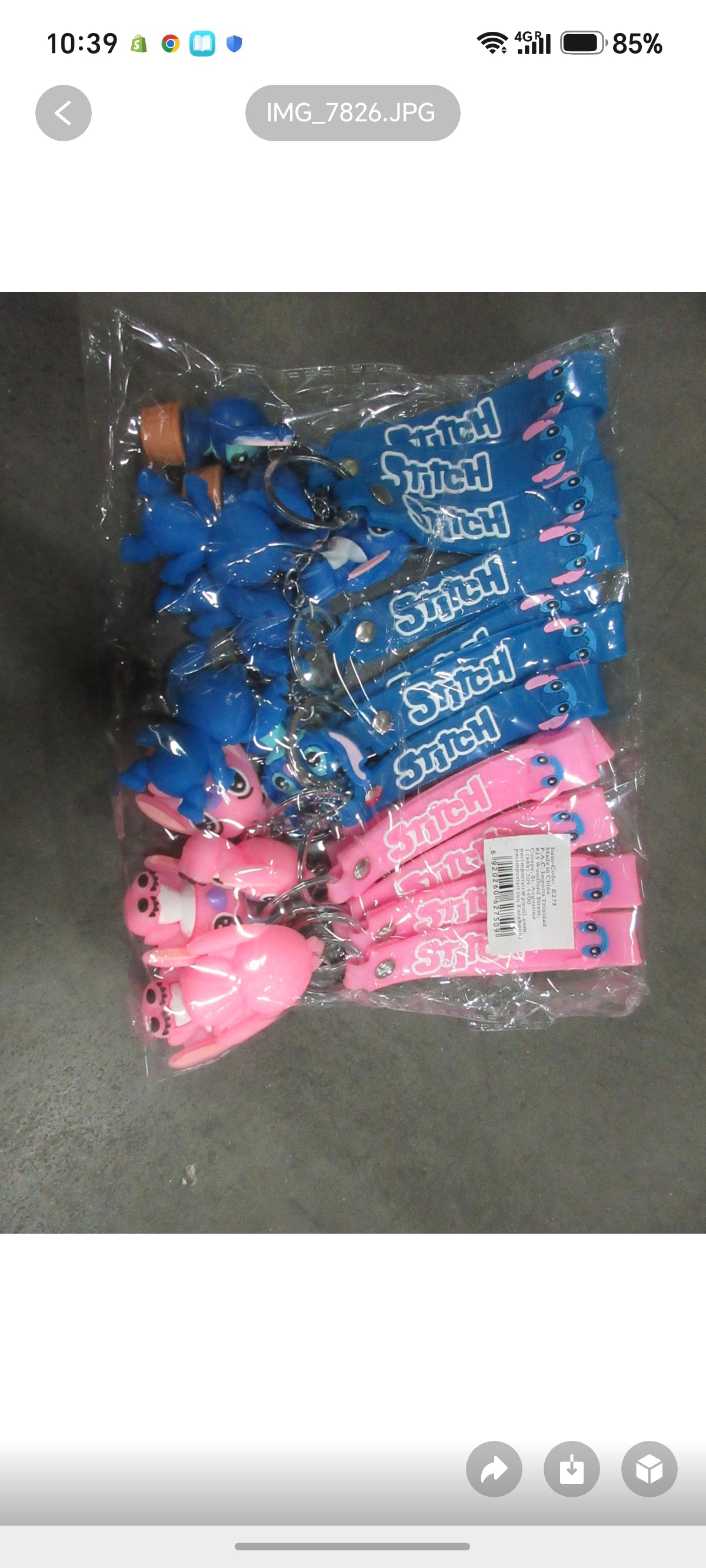 E275- Stitch Keychain